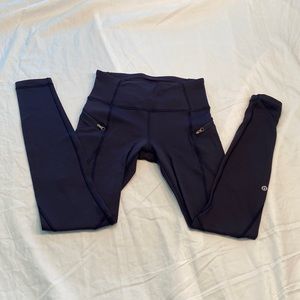 lululemon fleece zipper leggings | 6